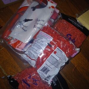 Festive Red Paper Confetti